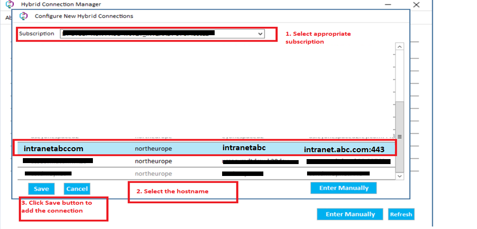 Add hybrid connection